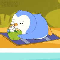 Summer Drinking GIF by Pudgy Penguins