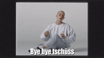 trillemusik bye goodbye bw ciao GIF