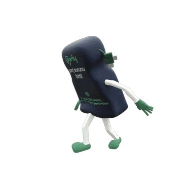 portytech maskot enerji powerbank porty Sticker
