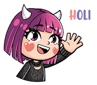 Holi Hello Sticker