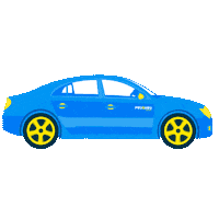 On The Road Car Sticker by Prijsvrij Vakanties
