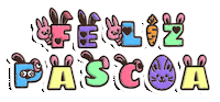 Coelho Feliz Pascoa Sticker by Bel Diniz