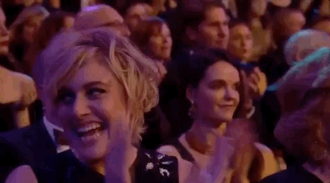 greta gerwig clapping GIF by BAFTA