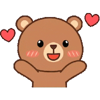 duduufriends love cool kiss bear Sticker