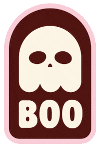 karlaspirit ghost skull fruit boo GIF