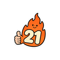 Twenty One Sticker Sticker by Long Story Short