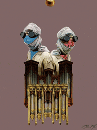 digital collage animation GIF by Brandon Muir
