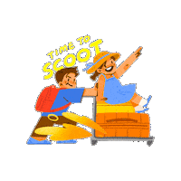 FlyScootSG food travel holiday fly Sticker