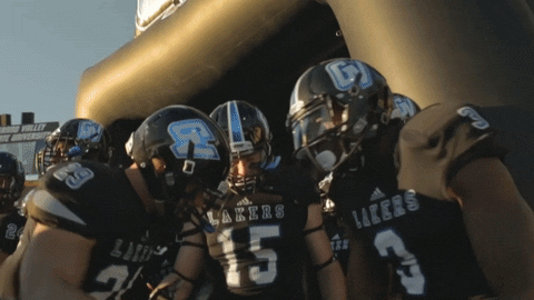 football anchor up GIF by Grand Valley State University