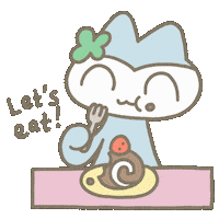 Lets Eat Eating Sticker