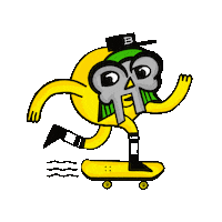 Mf Doom Skate Sticker