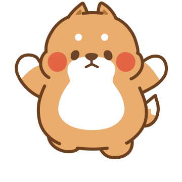 Happy Shiba Sticker by Tonton Friends