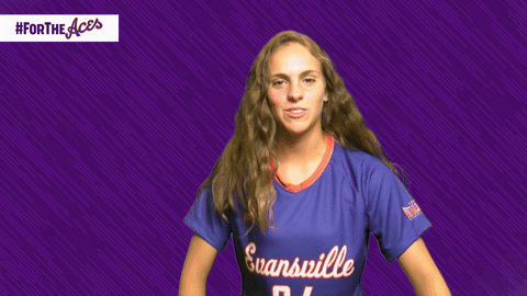 Purple Aces Evansville GIF by UE Athletics