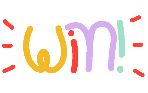 Rainbow Win Sticker by Muchable