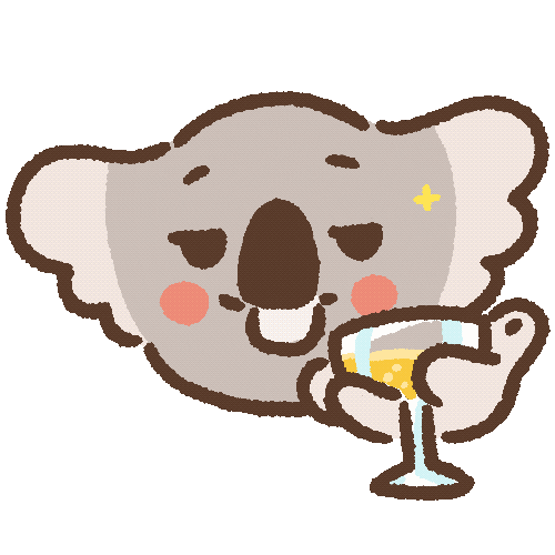 Cheers Celebrate Sticker by wuwu illustration