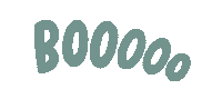 SUPERNICELETTERS halloween lettering boo booooo Sticker