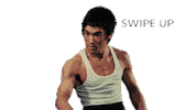 swipe up bruce lee Sticker by Bruce Lee Family Store