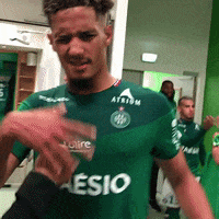 High Five Ligue 1 GIF by AS Saint-Étienne