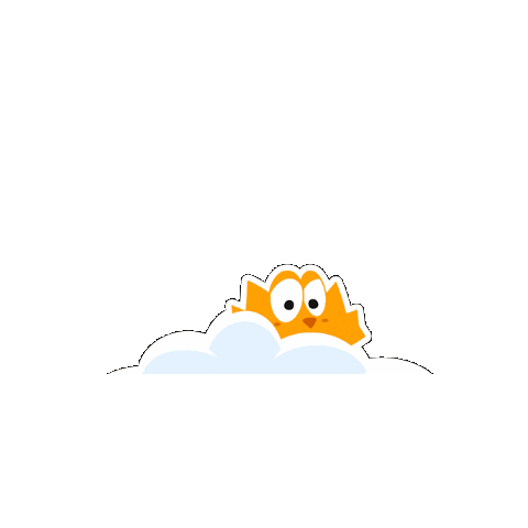 Spitogatos_gr cloud shy shy cat spitogatos Sticker