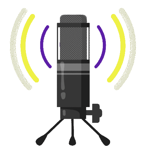 podopolo giphyupload podcast mic soundwaves Sticker