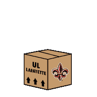 Moving Ul Lafayette Sticker by University of Louisiana at Lafayette