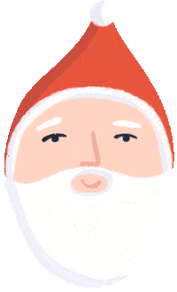 Santa Claus Christmas Sticker by Bett Norris