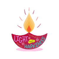 cupshup light glow colour diwali Sticker