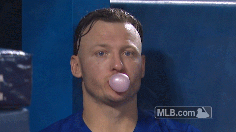 Bored Bubble Gum GIF by MLB