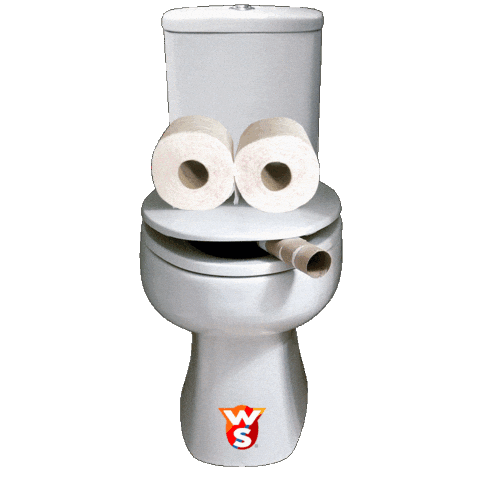 Warmteservice eyes flirt toilet wc Sticker