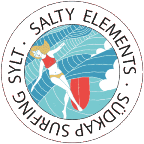 Salty Elements Sticker by Südkap Surfing Sylt