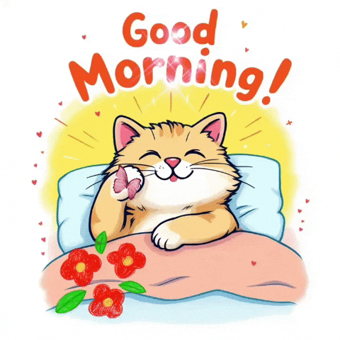 goodvibewishes good morning cat funny cat good morning cat morning memes adorable cat good morning GIF