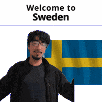 Welcome To Sweden Sticker