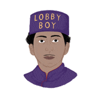 hotel bellboy Sticker