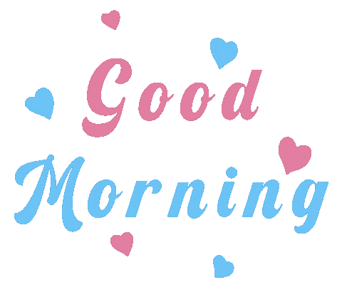 Good Morning Hearts Sticker