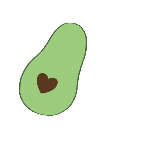 coffeeluver23 love heart avocado cuddle Sticker
