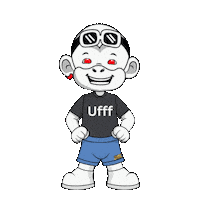 Uf White Monkey Sticker by Zhot