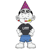 Uf White Monkey Sticker by Zhot