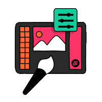 Design Retouching Sticker