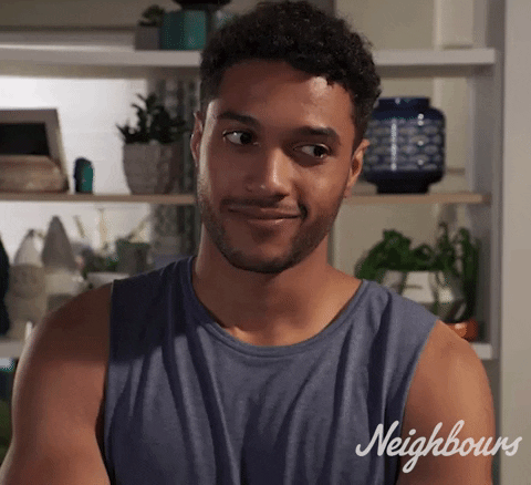 Nodding Smile GIF by Neighbours (Official TV Show account)