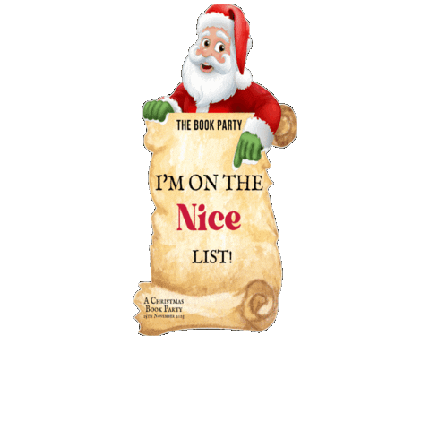 Christmas Party Nice List Sticker by Insta Book Tours