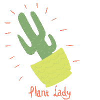 Plant Cactus Sticker by Queenbe