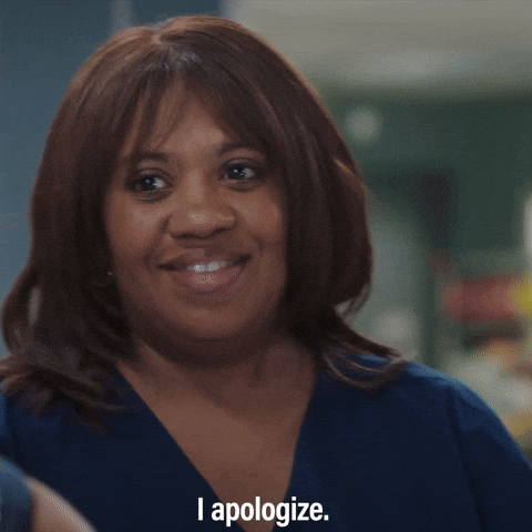 Sorry Greys Anatomy GIF by ABC Network