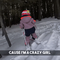 Mic'd Up Toddler Hits the Slopes in BC