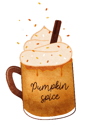 Pumpkin Spice Coffee Sticker by SoulRoboX s.r.l.