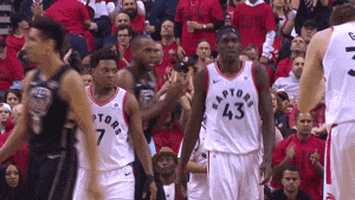 High Five Toronto Raptors GIF by NBA