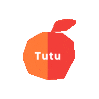 Orange Apple Sticker by Tutu Flavors