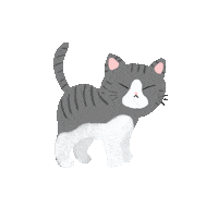 Cats Ginkgo Sticker