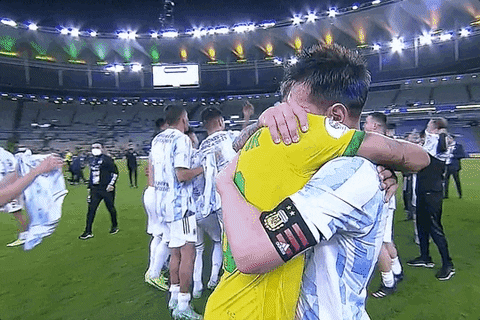 Copa America Hug GIF