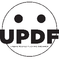 Updf brand clothing streetwear updf Sticker