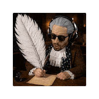 Journaling Founding Father Sticker